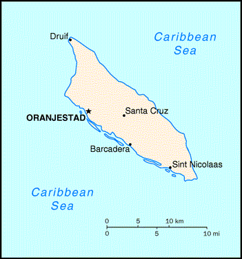 [Country map of Aruba]